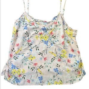 Old Navy Light Pink Floral Camisole Top Size Large